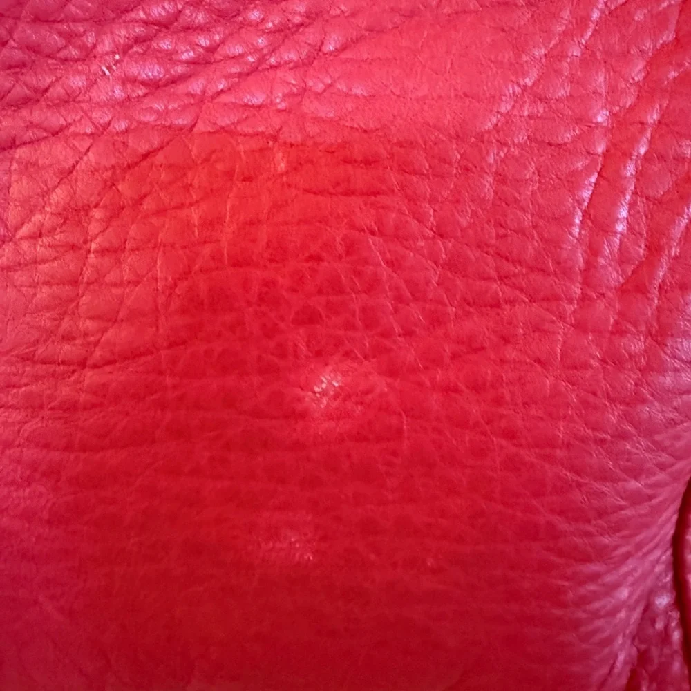 Tahari Pink and Red Hobo Bag